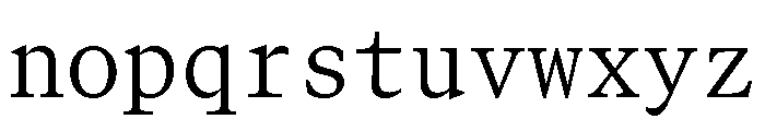 GTCanonMono Light Font LOWERCASE