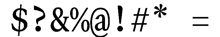 GTCanonMono Medium Font OTHER CHARS