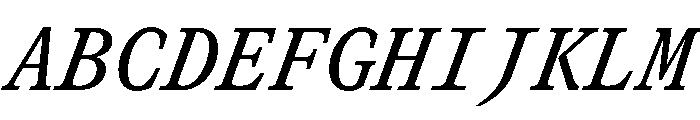 GTCanonMono MediumItalic 2 Font UPPERCASE