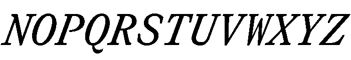 GTCanonMono MediumItalic 2 Font UPPERCASE