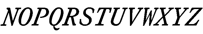 GTCanonMono MediumItalic Font UPPERCASE