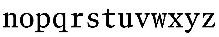 GTCanonMono Medium Font LOWERCASE