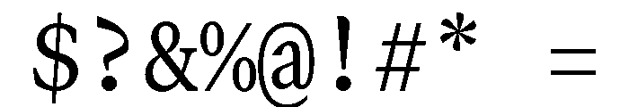 GTCanonMono Regular Font OTHER CHARS