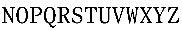 GTCanonMono Regular Font UPPERCASE