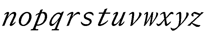 GTCanonMono RegularItalic 2 Font LOWERCASE