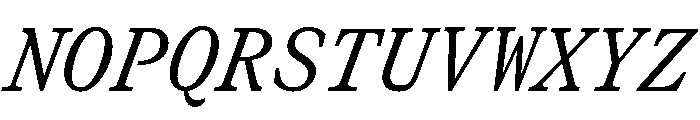 GTCanonMono RegularItalic Font UPPERCASE