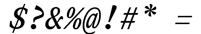GTCanonMono SemiboldItalic 2 Font OTHER CHARS