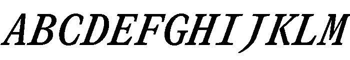 GTCanonMono SemiboldItalic Font UPPERCASE