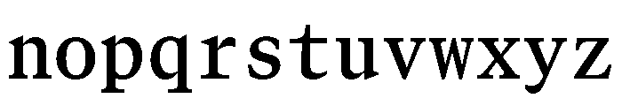 GTCanonMono Semibold Font LOWERCASE