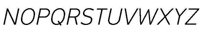 GTCinetype LightItalic 2 Font UPPERCASE