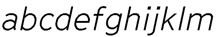 GTCinetype LightItalic 2 FONT