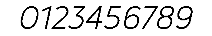 GTCinetype LightItalic Font OTHER CHARS