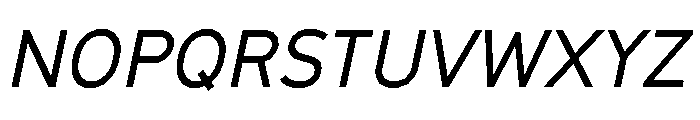 GTCinetype RegularItalic 2 Font UPPERCASE