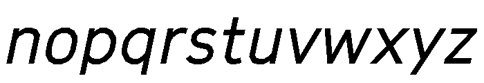 GTCinetype RegularItalic 2 Font LOWERCASE