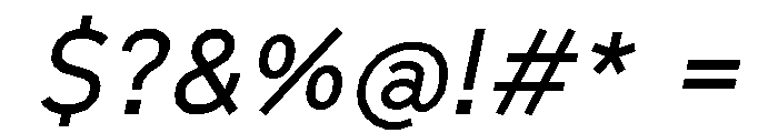 GTCinetype RegularItalic Font OTHER CHARS