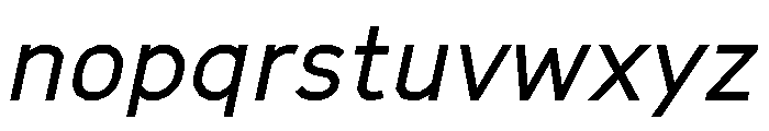 GTCinetype RegularItalic Font LOWERCASE
