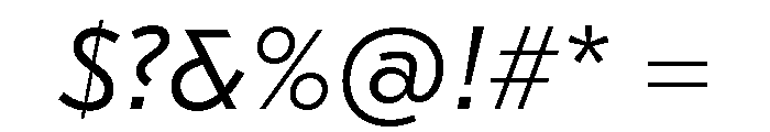 GTEestiTextLC LtIt Font OTHER CHARS