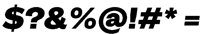 GTEraDisplay BlackOblique Font OTHER CHARS