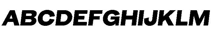 GTEraDisplay BlackOblique Font UPPERCASE