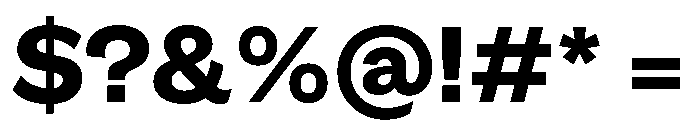 GTEraDisplay Heavy Font OTHER CHARS
