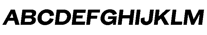 GTEraDisplay HeavyOblique 2 Font UPPERCASE