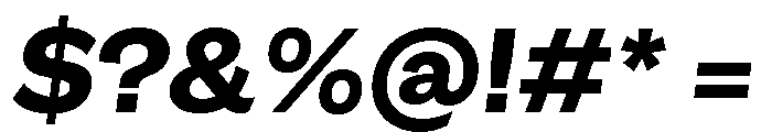 GTEraDisplay HeavyOblique Font OTHER CHARS