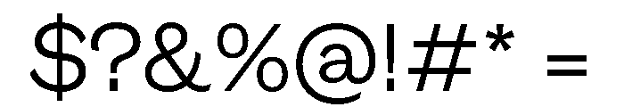 GTEraDisplay Light 2 Font OTHER CHARS