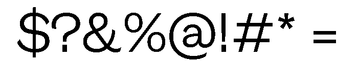 GTEraDisplay Light Font OTHER CHARS