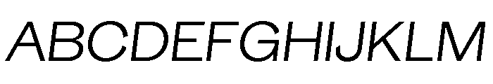 GTEraDisplay LightOblique 2 Font UPPERCASE