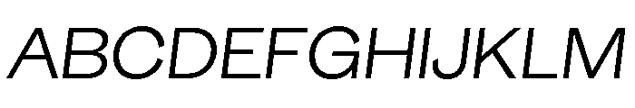 GTEraDisplay LightOblique Font UPPERCASE
