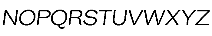 GTEraDisplay LightOblique Font UPPERCASE