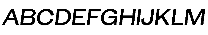 GTEraDisplay MediumOblique Font UPPERCASE