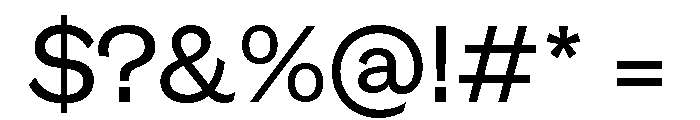 GTEraDisplay Regular 2 Font OTHER CHARS
