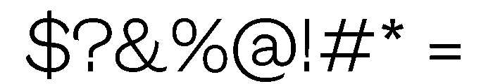 GTEraDisplay Thin 2 Font OTHER CHARS