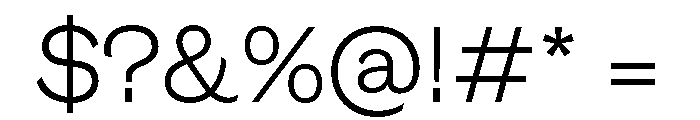 GTEraDisplay Thin Font OTHER CHARS