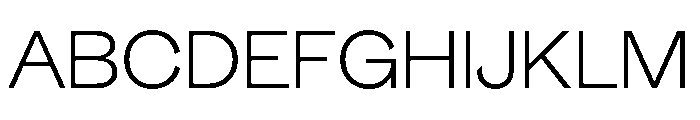 GTEraDisplay Thin Font UPPERCASE