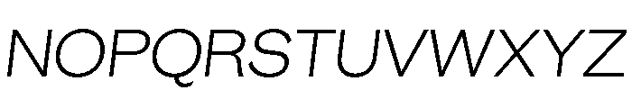 GTEraDisplay ThinOblique Font UPPERCASE