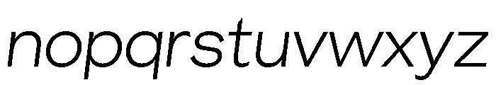 GTEraDisplay ThinOblique Font LOWERCASE