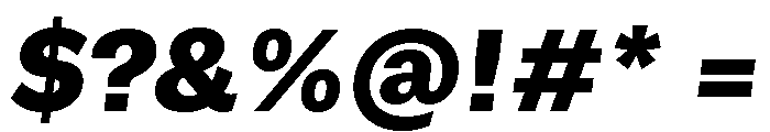 GTEraText BlackOblique Font OTHER CHARS