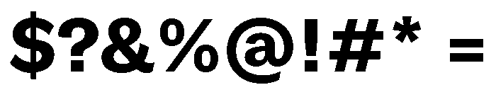 GTEraText Heavy Font OTHER CHARS
