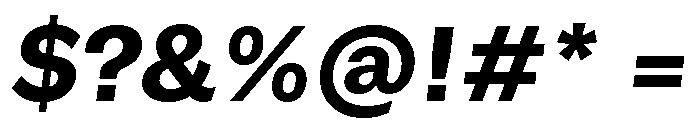 GTEraText HeavyOblique Font OTHER CHARS