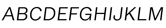 GTEraText LightOblique 2 Font UPPERCASE