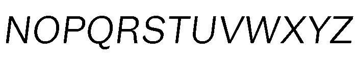 GTEraText LightOblique 2 Font UPPERCASE