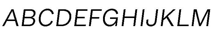 GTEraText LightOblique Font UPPERCASE