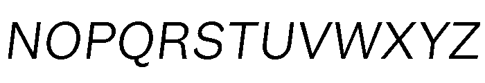 GTEraText LightOblique Font UPPERCASE