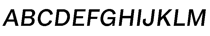GTEraText MediumOblique 2 Font UPPERCASE