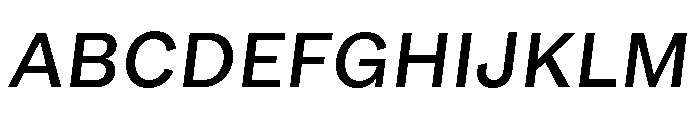 GTEraText MediumOblique Font UPPERCASE