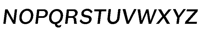 GTEraText MediumOblique Font UPPERCASE