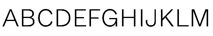 GTEraText Thin Font UPPERCASE