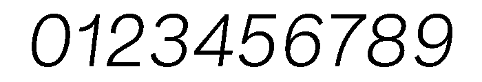 GTEraText ThinOblique 2 Font OTHER CHARS
